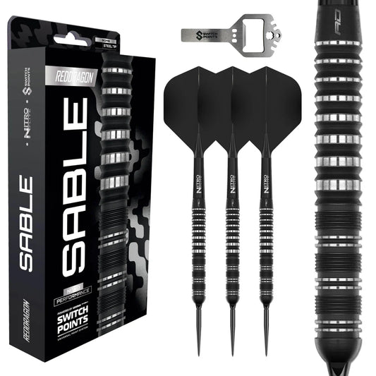 Red Dragon Sable 01 - 90% Tungsten Steel Tip Darts | Switch Point