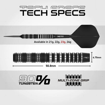 Red Dragon Sable 01 - 90% Tungsten Steel Tip Darts | Switch Point