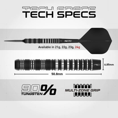 Red Dragon Sable 01 - 90% Tungsten Steel Tip Darts | Switch Point