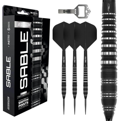 Red Dragon Sable 02 - 90% Tungsten Steel Tip Darts (Torpedo) | Switch Point