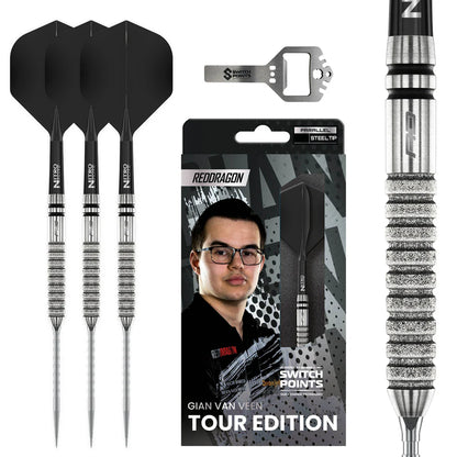 Red Dragon Gian van Veen TE 90% Switch Point Darts