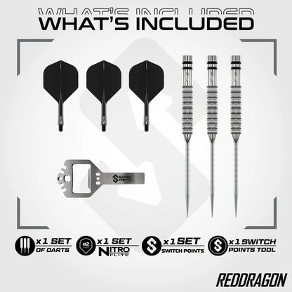 Red Dragon Gian van Veen TE 90% Switch Point Darts