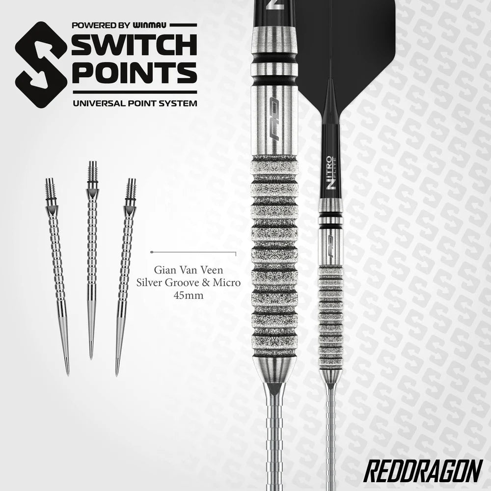 Red Dragon Gian van Veen TE 90% Switch Point Darts