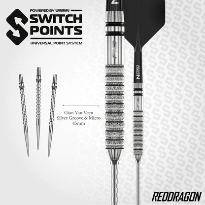 Red Dragon Gian van Veen TE 90% Switch Point Darts