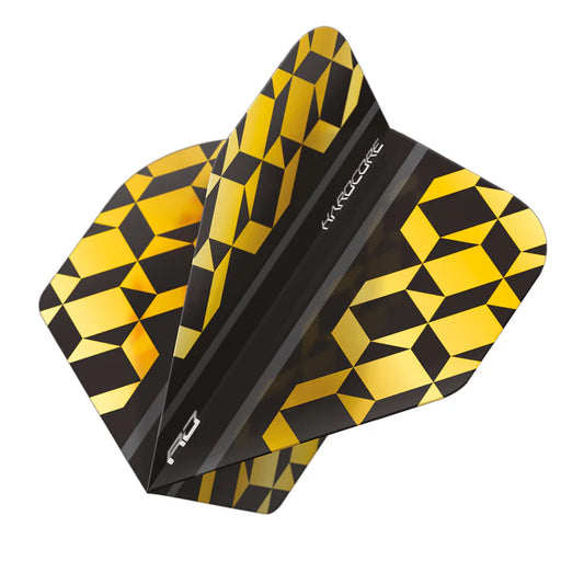 Gold & Black Geometric Hardcore Premium Standard Dart Flights