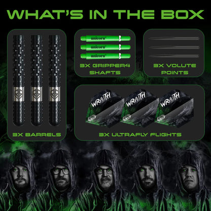 Unicorn Wraith Ross Smith 90% Tungsten Steel Tip Darts