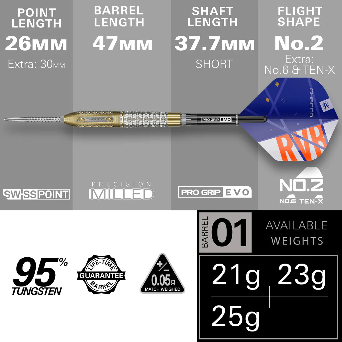 Raymond Van Barneveld Chrono SP Darts