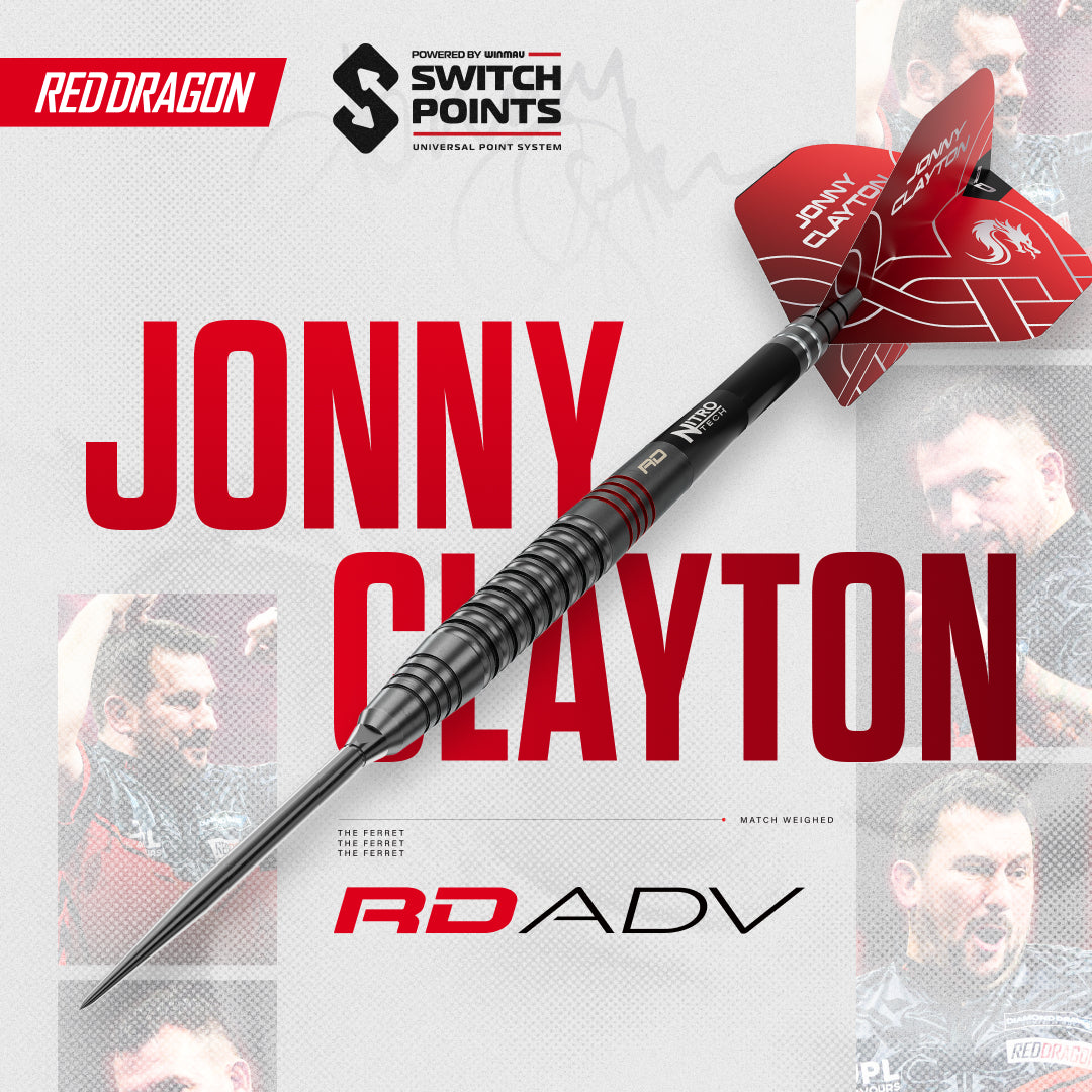 RD-ADV Jonny Clayton 90% Switch Point Darts