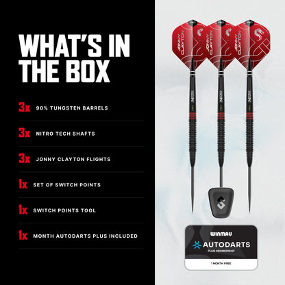 RD-ADV Jonny Clayton 90% Switch Point Darts