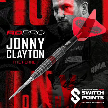 RD-PRO Jonny Clayton 90% Switch Point Darts