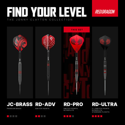 RD-PRO Jonny Clayton 90% Switch Point Darts
