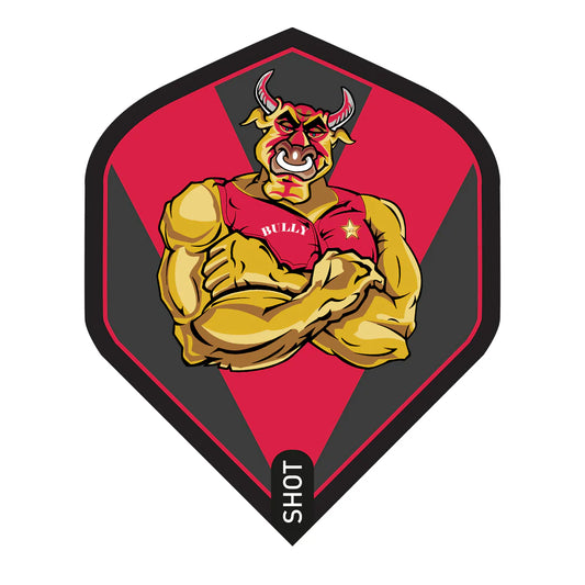 Michael Smith Bully Boy Red Standard No2 Dart Flights