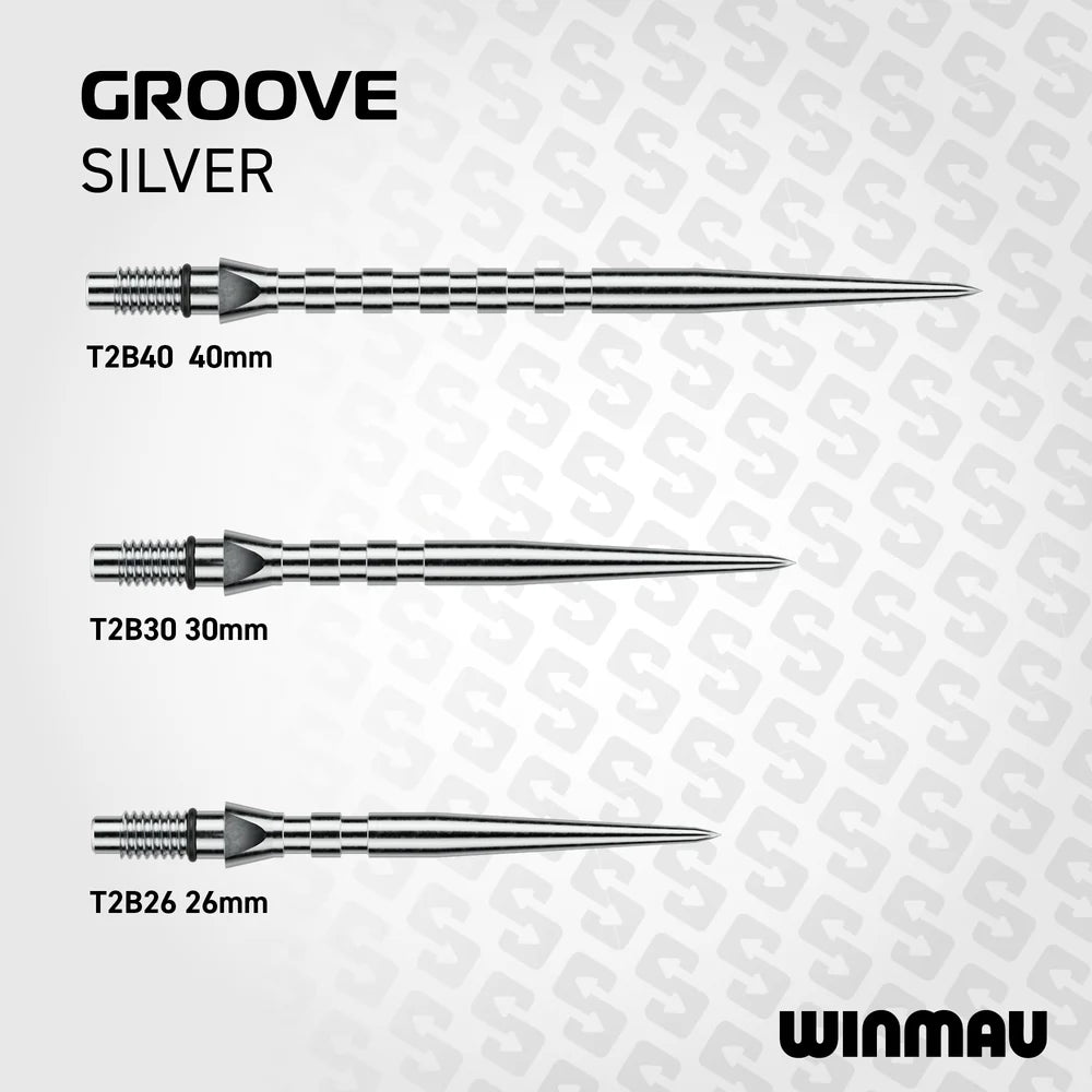 Winmau Switch Points Silver Grooved
