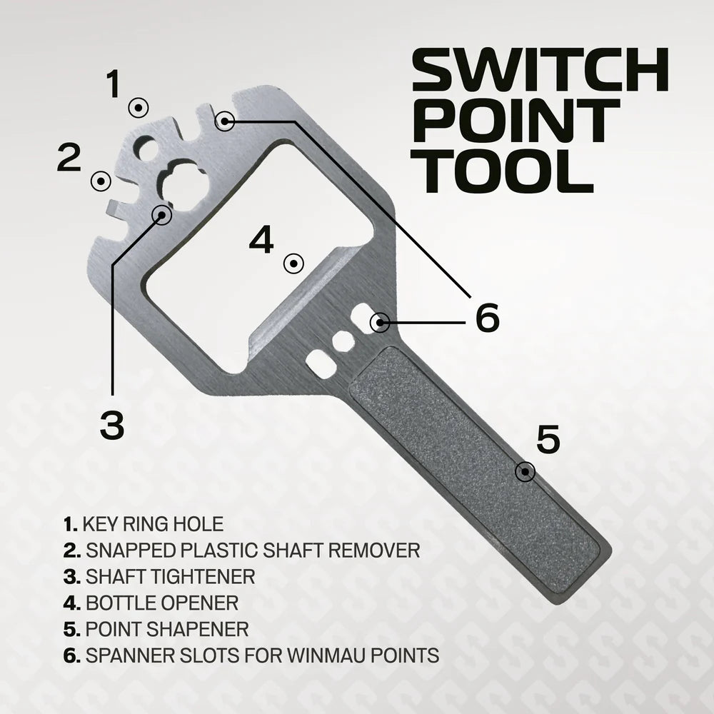Winmau Switch Points Silver Grooved