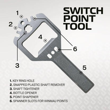 Winmau Switch Points Silver Grooved