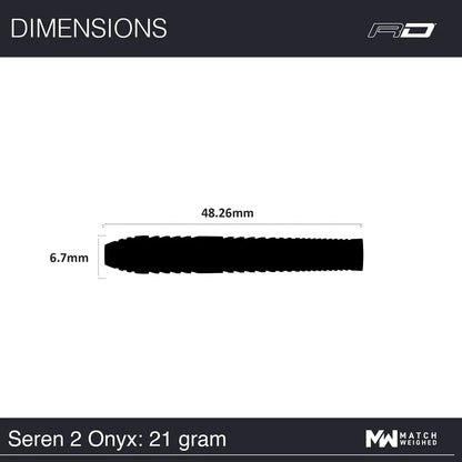 Red Dragon Seren 2 Onyx 90% Tungsten Darts