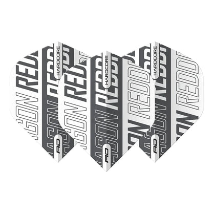 Red Dragon Hardcore XT White and Grey Red Dragon Standard Dart Flights