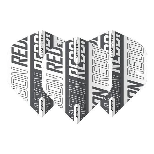 Red Dragon Hardcore XT White and Grey Red Dragon Standard Dart Flights