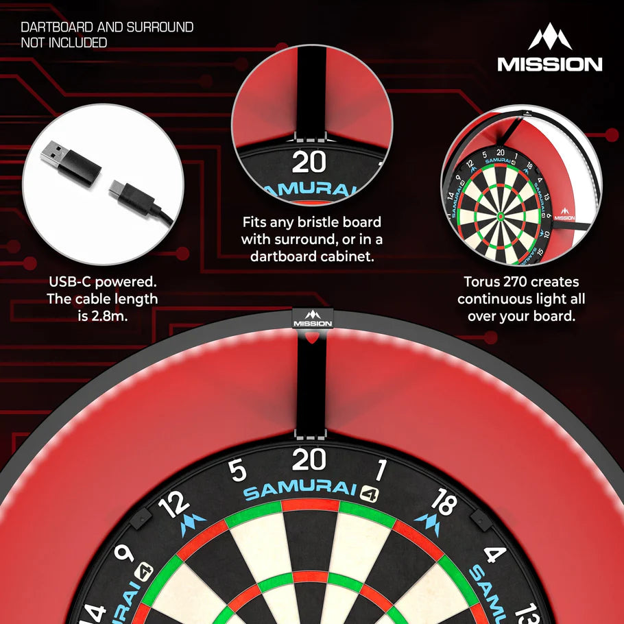 Mission Torus 120° Dartboard Lighting System