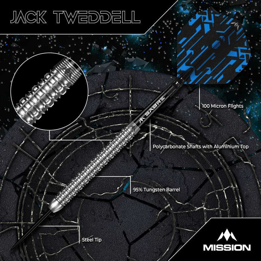 Mission Jack Tweddell 95% Tungsten Darts