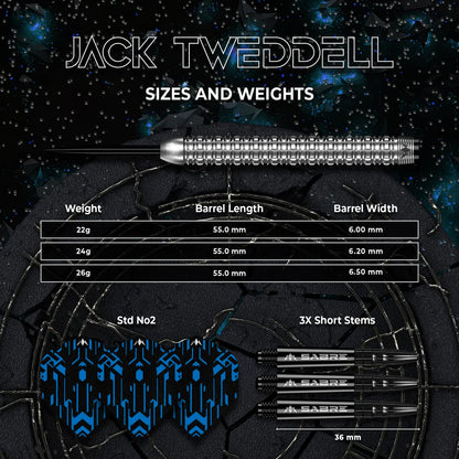 Mission Jack Tweddell 95% Tungsten Darts