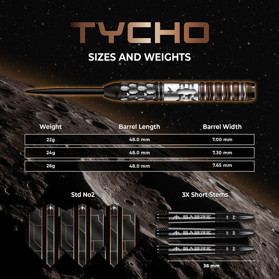 Mission Tycho 90% Tungsten Darts