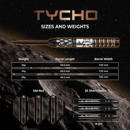 Mission Tycho 90% Tungsten Darts