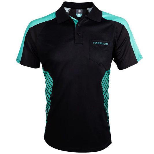 Harrows Vivid Jade and Black Dart Shirt
