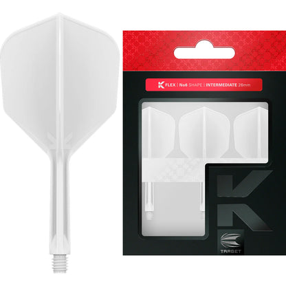 White K-Flex No6 Darts Flights