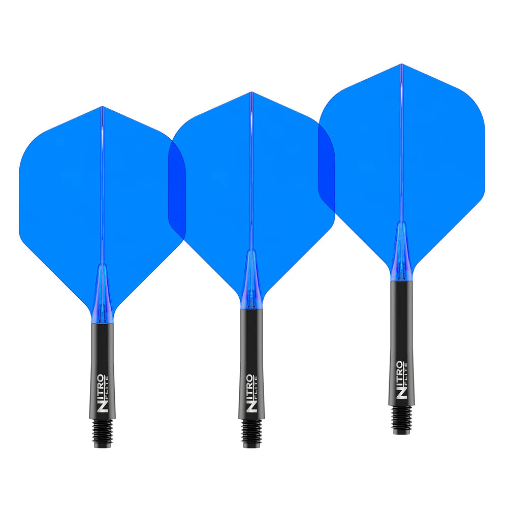 Red Dragon Nitro Flite - Integrated Flight and Shaft  Black & Blue