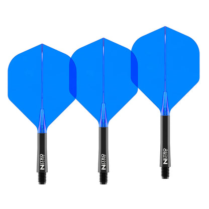Red Dragon Nitro Flite - Integrated Flight and Shaft  Black & Blue