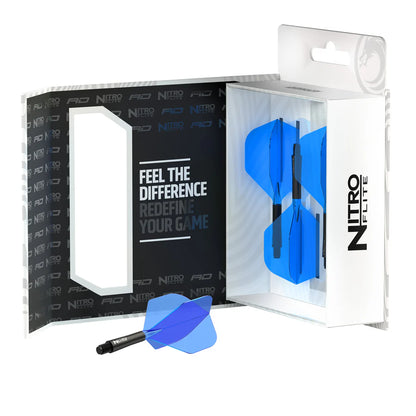 Red Dragon Nitro Flite - Integrated Flight and Shaft  Black & Blue
