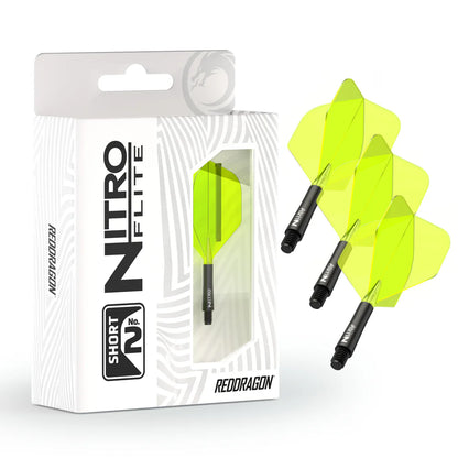 Red Dragon Nitro Flite - Integrated Flight and Shaft Black & Yellow
