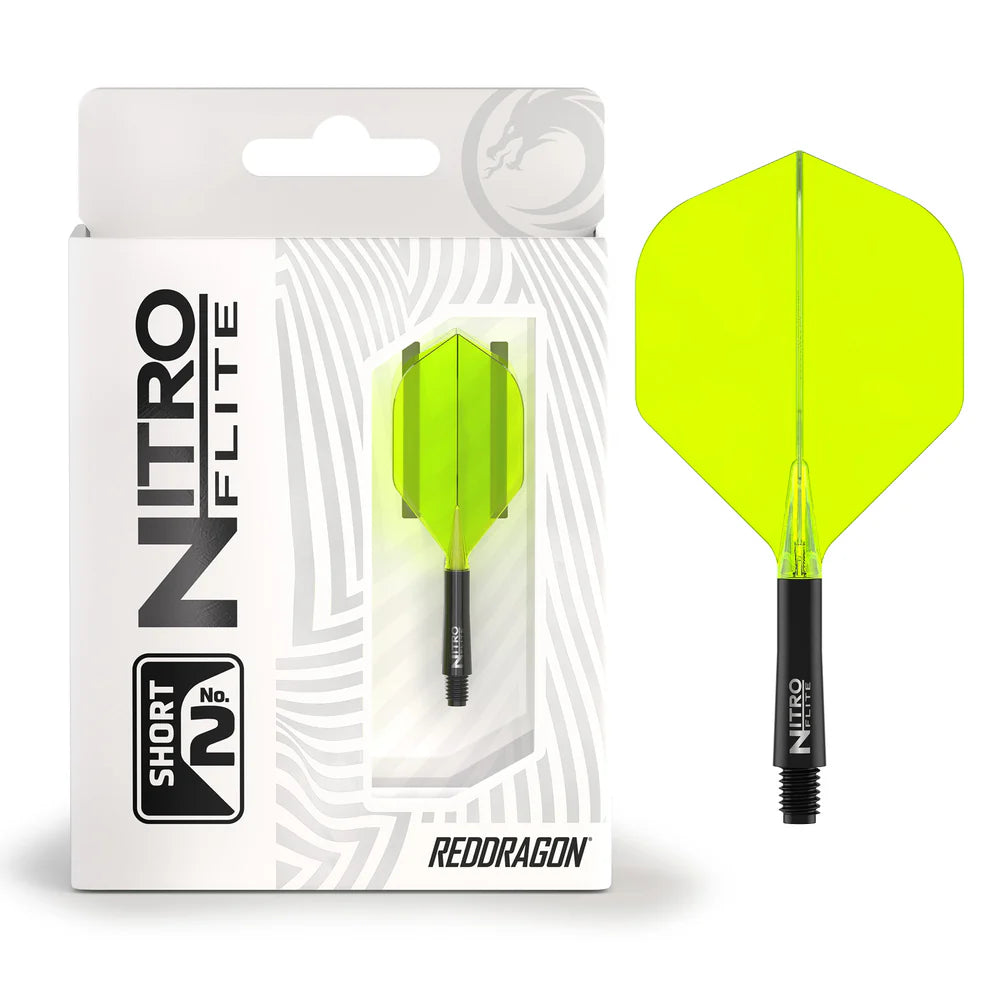 Red Dragon Nitro Flite - Integrated Flight and Shaft Black & Yellow