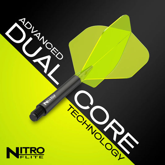 Red Dragon Nitro Flite - Integrated Flight and Shaft Black & Yellow