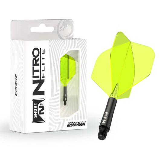 Red Dragon Nitro Flite - Integrated Flight and Shaft Black & Yellow