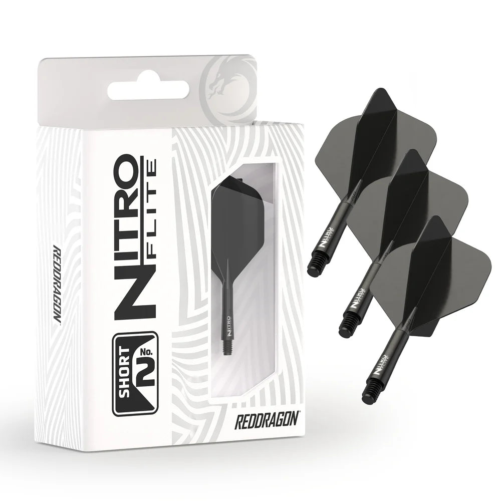 Red Dragon Nitro Flite - Integrated Flight and Shaft Black & Black