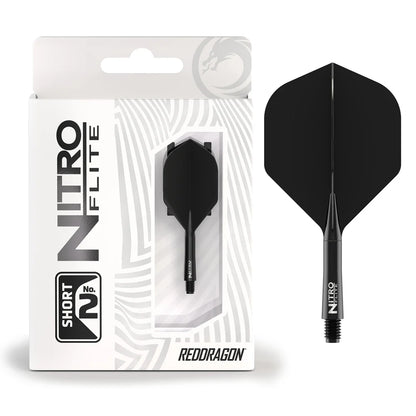 Red Dragon Nitro Flite - Integrated Flight and Shaft Black & Black