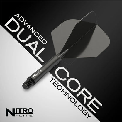 Red Dragon Nitro Flite - Integrated Flight and Shaft Black & Black