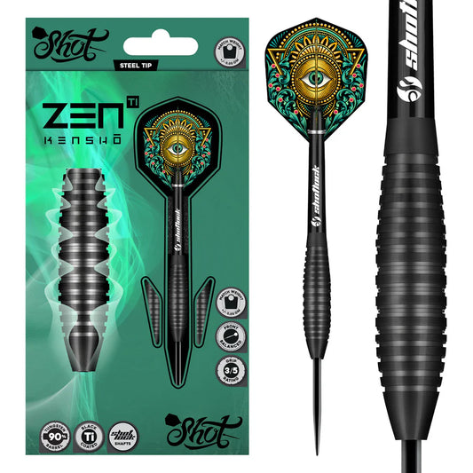 Shot Zen Kensho 90% Tungsten Steel Tip Darts