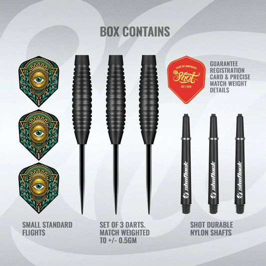 Shot Zen Kensho 90% Tungsten Steel Tip Darts