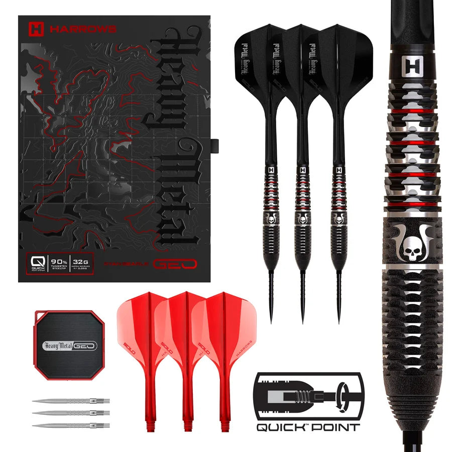 Harrows Ryan Searle Geo Quick Point 90% Tungsten Steel Tip Darts