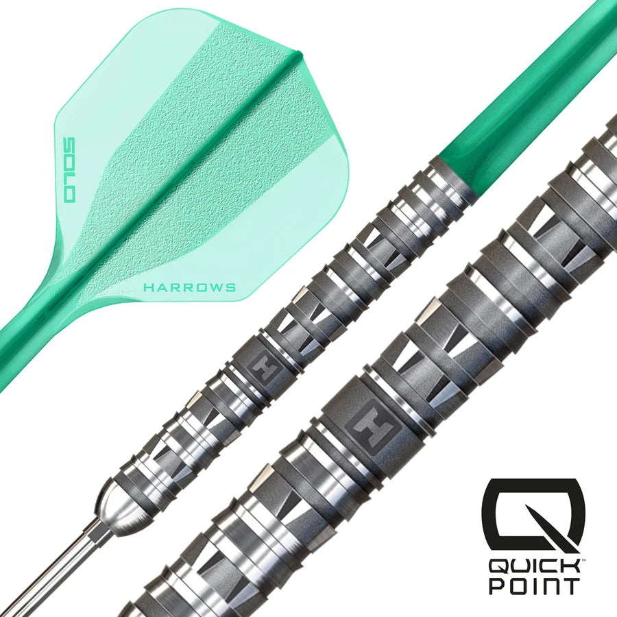 Harrows Torrent Parallel Quick Point 90% Tungsten Steel Tip Darts