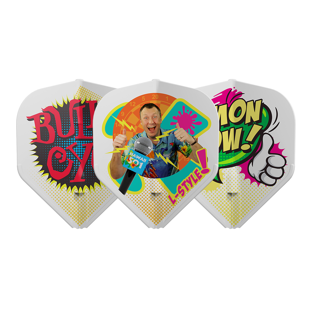 L-Style EZ L1 Wayne Mardle V1 Type C White Dart Flights