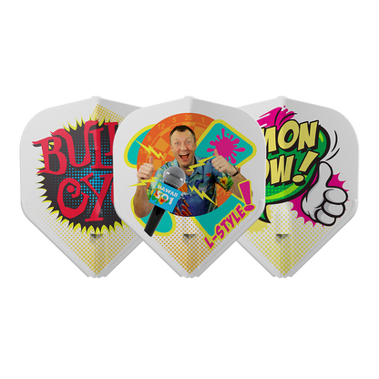 L-Style EZ L1 Wayne Mardle V1 Type C White Dart Flights