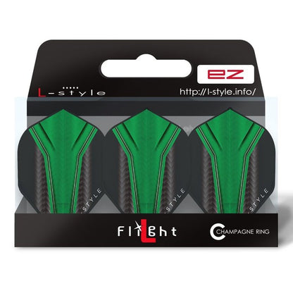 L-Style Champagne L1 EZ Standard Inception Green - Dart Flights