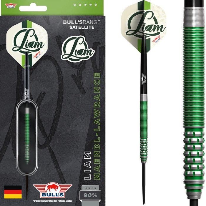 Bull's Liam Maendl Lawrance 90% Tungsten Steel Tip Darts