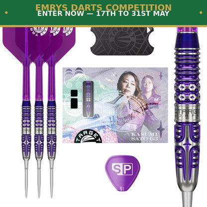 Target Japan Kasumi Sato Endeavour G3 90% Tungsten Swiss Point Steel Tip Darts — WIN THIS SET