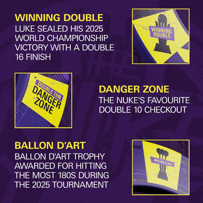 Luke Littler World Champion Edition Dartboard and Surround Bundle