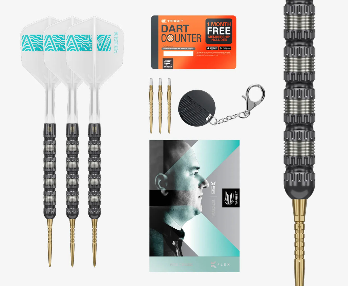 Rob Cross 95K 95% Tungsten Swiss Point Darts